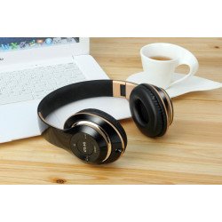 Premium Sound HD Over the Ear Wireless Bluetooth Stereo Headphone HK399 (Black)